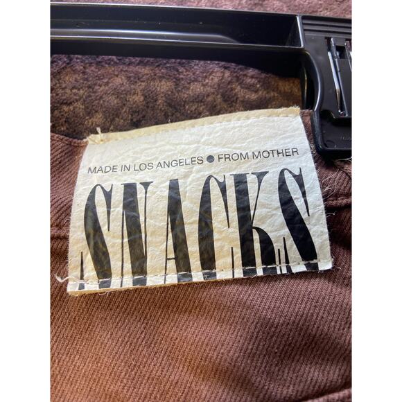 Snacks by Mother Women French Roast High Waisted Straight Leg Jeans Size 24 - Picture 3 of 8